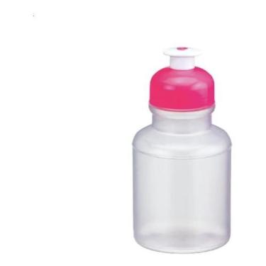 Imagem de Kit c/ 4 Squeeze Kids Em Plastico Transparente/rosa 300ml - - Panamby