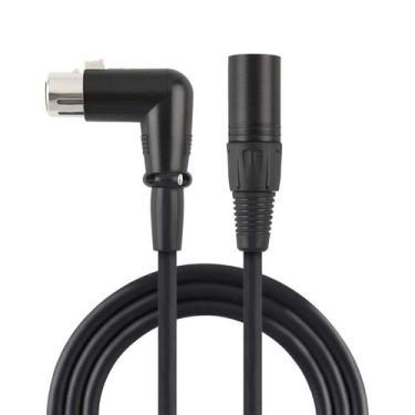 Imagem de Cabo Microfone XLR macho XLR Femea Angulado 3 m Balanceado - HDMatters
