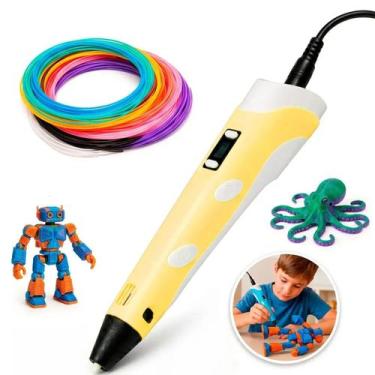 Imagem de Caneta 3D Para Artesanato Infantil E Atividades Criativas - BRUP