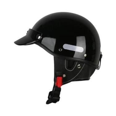 Imagem de Capacete Vintage Unissex Para Motocicleta, Capacete Aberto Para Homens