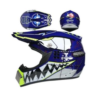 Imagem de Capacete De Moto Off-road Para Crianças, Capacete De Segurança Para Mo