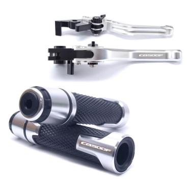 Imagem de Kit Esportivo Manete Manopla Cb 500f Cb500f Gravado A Laser - Special 