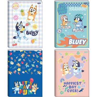 Imagem de Caderno Brochura 1/4 Capa Dura Bluey 80FLS. PCT.C/05 - Jandaia