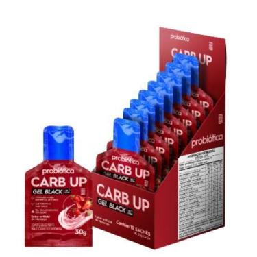 Imagem de Carb Up Gel Black Cafeína (10 Sachês de 30g) Probiótica - - Dr. Peanut