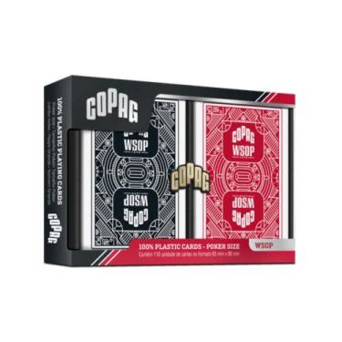 Imagem de Baralho WSOP Duplo 110 Cartas Plástico Poker Size Naipe Grande Copag 3