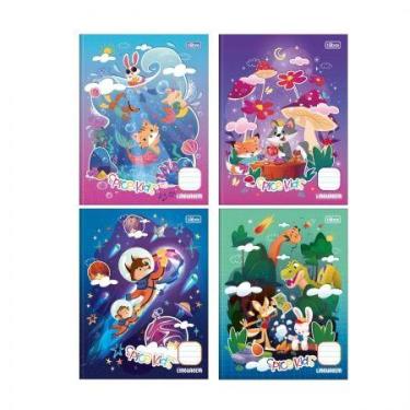 Imagem de Caderno brochura capa dura linguagem 40 folhas Spice Kids - Tilibra