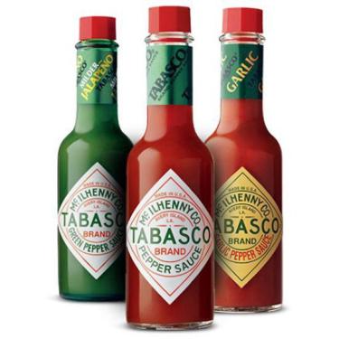 Imagem de Molhos De Pimenta Tabasco Kit 3 Sabores De 60Ml Cada