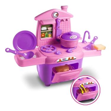 Imagem de Cooktop Cozinha Infantil Completa c/ Acessórios - Zuca Toys