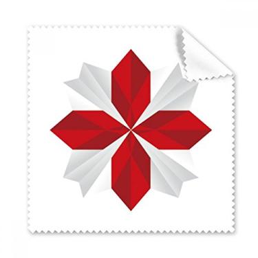 Imagem de Pano de limpeza abstrato de Natal com estampa de flores de origami, 5 peças