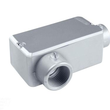 Imagem de Condulete fixo 2.1/2" tipo "LR" - com tampa / sem rosca / com pintura eletrostática a pó Tramontina