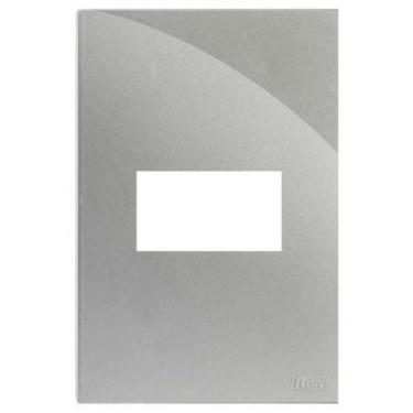 Imagem de Placa Para 1 Modulo Horizontal Com Suporte 4X2 Brg11512-6Pr