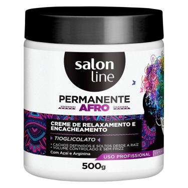 Imagem de Permanente afro salon line - creme de relaxamento e encacheamento - 500 ml