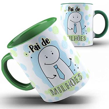 Imagem de Caneca verde Papai Flork Pai de Milhões