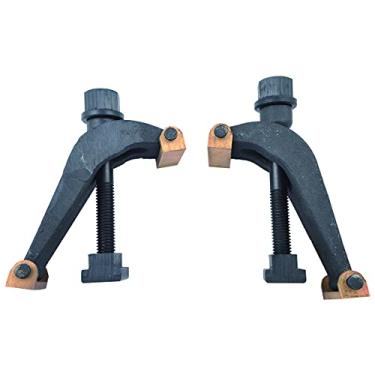Imagem de HHIP 3900-0326 11/16" Universal Adjustable Clamp Set with Brass Plate (Fit 3/4" T-Slot)