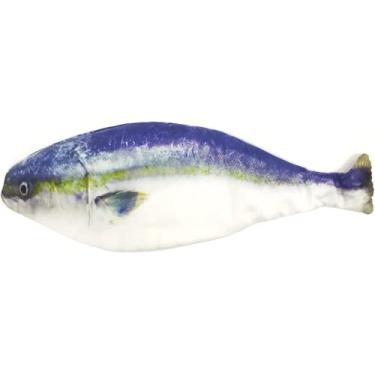 Imagem de Estojo de lápis em forma de peixe bonito estilo coreano pano sacos de material escolar artigos de papelaria caixa de caneta quente presente (Azul)