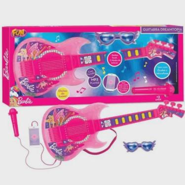 Imagem de Guitarra Infantil Barbie Dreamtopia Com Acessórios - Fun