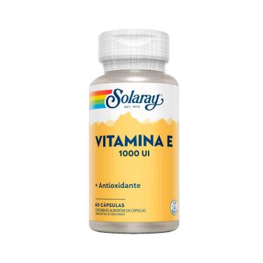 Imagem de Suplemento Alimentar Vitamina E 1000UI Solaray - 60 Cápsulas Fedco 60 Cápsulas