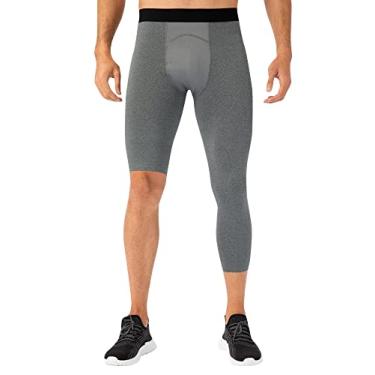 Imagem de Tingpai L ing masculina de uma perna pa basquete respirável treinamento fitness meia-calça de perna única