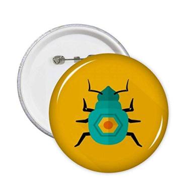 Imagem de Emblema de broche com estampa dourada de faraó do Egito Antigo 5 peças