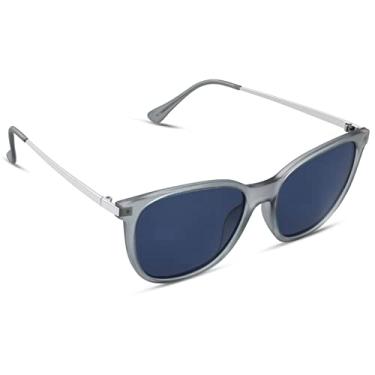 Imagem de Óculos de sol polarizados para mulheres moda tons masculino quadrado vintage senhoras antirreflexo óculos de sol masculino UV400, C5 azul, tamanho único