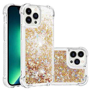 Imagem de Para iPhone 14 13 12 11 Pro Max Mini X XS XR 7 8 14 Plus capas Glitter Dazzle Love Quicksand Case, J, para iPhone 8