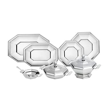 Imagem de CJ 8PC BAIXELA DE AÇO INOX OCTOGONAL