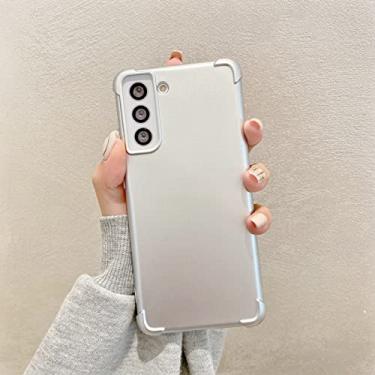 Imagem de Estojo macio à prova de choque fosco simples para Samsung Galaxy S20 S21 S22 Plus Ultra FE Note20 Ultra Silicone TPU Capa traseira, SL, para S21