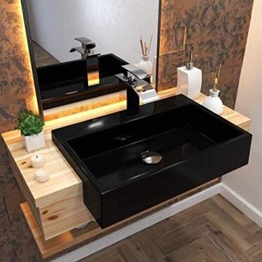 Imagem de Cuba de Semi Encaixe para Banheiro XRT550 Retangular Compace