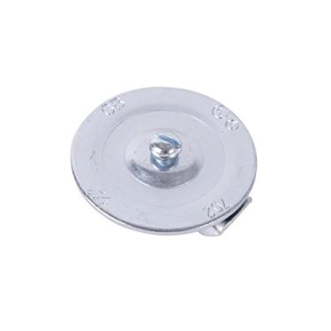 Imagem de Gardner Bender KO701 selo de metal para apagar, 1,27 cm de tamanho de conduíte, tamanho marcado, aço galvanizado à prova de ferrugem, 16 AWG de aço, fio de 1,27 cm, em relevo – autocentralização, 100 unidades., 1,9 cm (¾ polegada), pacote com 50