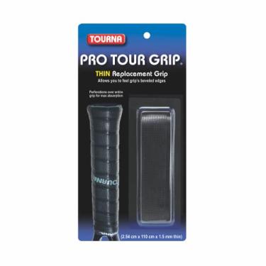 Imagem de Tourna Cabo de substituição para tênis Pro Tour Grip fino de 1,5 mm - Preto
