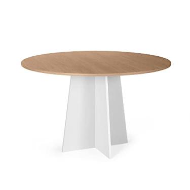 Imagem de Mesa de Jantar Redonda 4 Lugares 90cm Isabela Jade/Branco - Straub Web