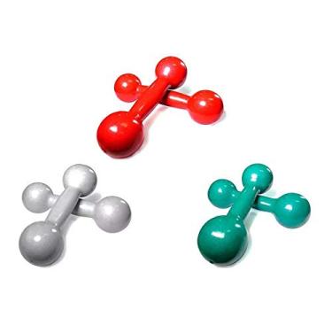 Imagem de Kit de Halteres Revestidos - Pares de 1,2 e 3 Kg