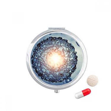Imagem de Blue Science Cells Caixa de armazenamento de medicamentos com padrão microcósmico
