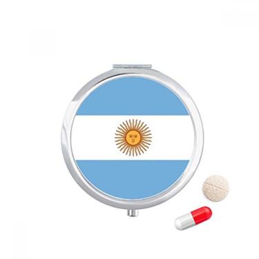Imagem de Caixa de armazenamento de remédios com bandeira nacional da Argentina, América do Sul