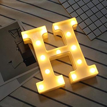 Imagem de Número de placa de casa flutuante 3D DIY branco letra de plástico luz LED letreiro alfabeto lâmpada noturna para decoração de ambientes internos e externos