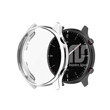 Imagem de Case capa bumper NSmart de proteção compatíveis com Amazfit GTR 2 / GTR 2e (GTR 2, Prata)