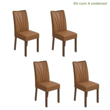 Imagem de Conjunto 4 Cadeiras Estofadas Apogeu Móveis Lopas