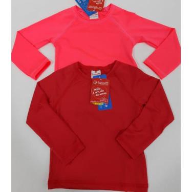 Imagem de Kit 2 Camiseta Blusa Infantil Dry Brandili Proteção Solar Uv