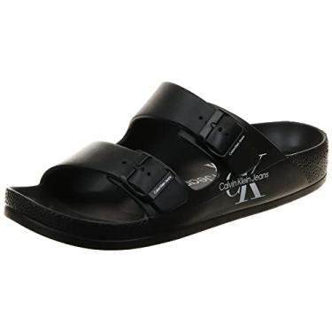 Imagem de Calvin Klein Sandália masculina Zion Slide, Preto 181, 11