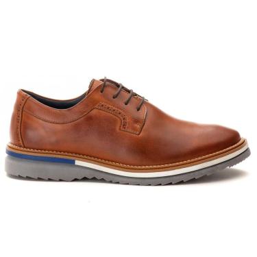 Imagem de Sapato Oxford Brogue Casual Premium de Luxo Tratorado Couro-Masculino