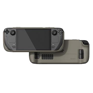 Imagem de Skull & Co. GripCase SD for Steam Deck and Steam Deck OLED: A Soft Protective Case with Textured Grips Full Protection and Stand, Shock-Absorption Non-Slip and Anti-Scratch Cover Design - Coyote Gray