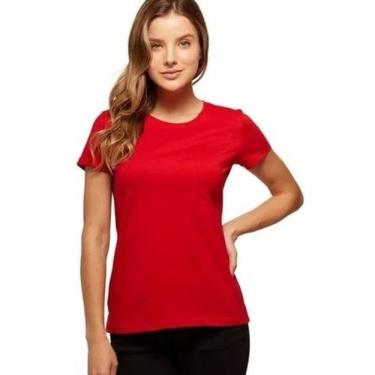 Imagem de Blusa Feminina Gola Careca Manga Curta Básica Malwee R. 4499