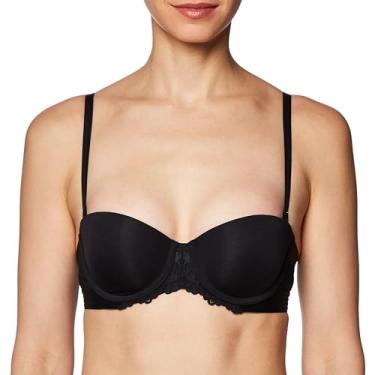 Imagem de Maidenform Sutiã feminino multidirecional, sem alças, push up, Preto, 40D