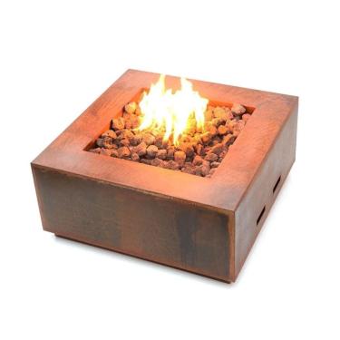 Imagem de Lareira a Gás para Área Externa Fire Pit Tenerife em Aço Corten - K3 Imports