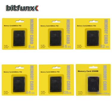 Imagem de Bitfunx-memória emulador preto  8 cartões  8mb/16mb/32mb/64mb/128mb/256mb  jogo para playstation 2