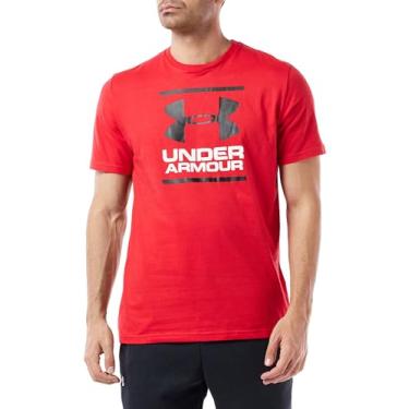 Imagem de Under Armour Camiseta masculina Global Foundation manga curta, vermelha (602)/preta, PP