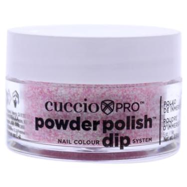 Imagem de Cuccio Esmalte colorido em pó – verniz para manicure e pedicure – pó altamente pigmentado que é finamente moído – acabamento durável, cor rica impecável – fácil de aplicar – Glitter rosa suave – 14,2