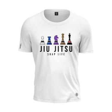 Imagem de Camiseta Jiu Jitsu Xadrez Faixas Rei Rainha BJJ Shap Life-Unissex