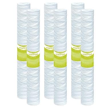 Imagem de MewMore Cartucho de filtro de água de 5 mícrons para toda a casa, filtros de sedimentos para água de poço, substituição universal para qualquer caixa de silicone de 50,8 cm - cartuchos de 50,8 cm x