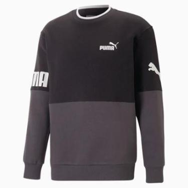 Imagem de Moletom Puma Power Colourblock Crew Neck-Masculino